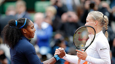 Würdige Gegnerin: Kiki Bertens (r.) musste sich im Halbfinale Serena Williams nur knapp geschlagen geben.