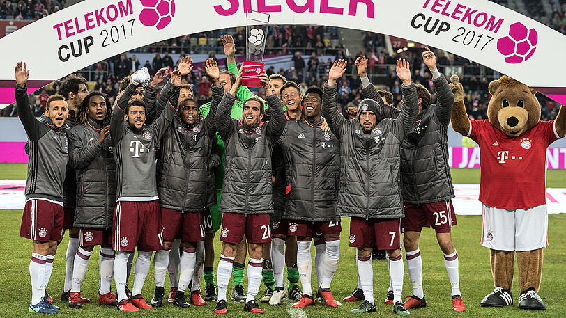 Glückliche Sieger: Die Bayern im Januar 2017 beim Telekom Cup.