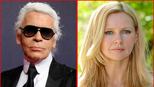 Der Meister und die Muse: Karl Lagerfeld mag Veronika Ferres und sinniert über mögliche Rollen für den "strammen Brummer".