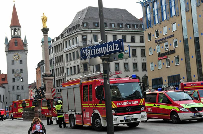 Feuerwehreinsatz am Marienplatz
