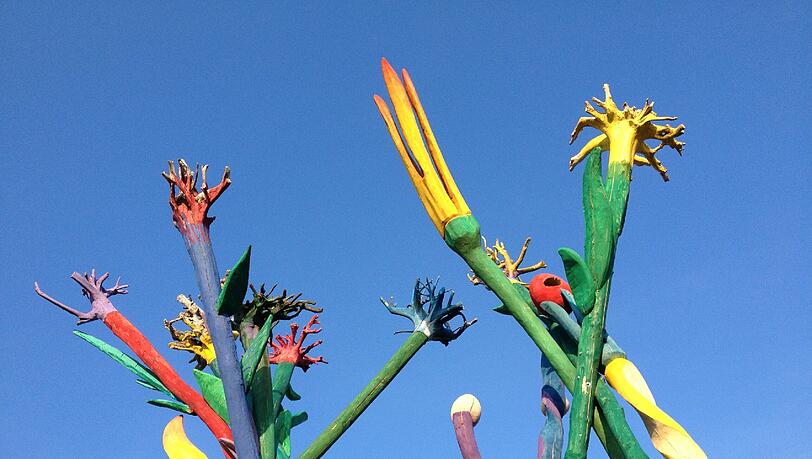 "Riesenmikado auf dem Tollwood" "Riesenmikado auf dem Tollwood"