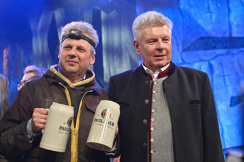 Er spielt ihn jahrelang im Singspiel auf dem Nockherberg: Gerhard Wittmann mit Dieter Reiter.