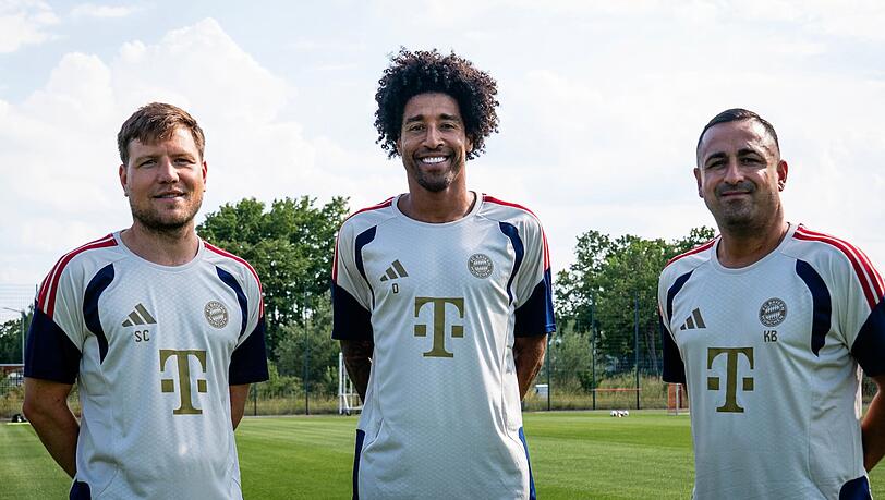Bekam mit Christian Ströbel (links) und Babak Keyhanfar erfahrende Co-Trainer zur Seite gestellt: Dante. Bekam mit Christian Ströbel (links) und Babak Keyhanfar erfahrende Co-Trainer zur Seite gestellt: Dante.