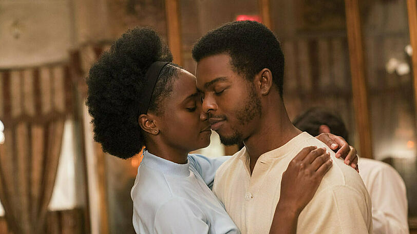 Eine Szene aus dem Film "Beale Street" mit Stephan James und KiKi Layne