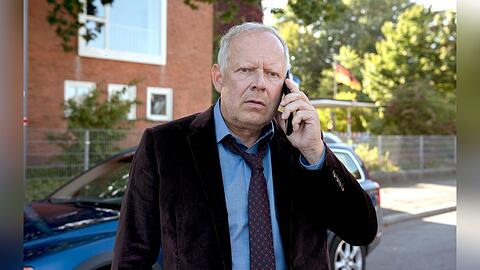 Axel Milberg in seinem vorletzten "Tatort: Borowski und das hungrige Herz" in seiner Paraderolle als Kieler Hauptkommissar.