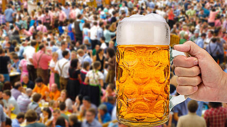 Schon mehrfach wurde der Ma&szlig;krug auch heuer wieder zur Hiebwaffe auf der Wiesn.