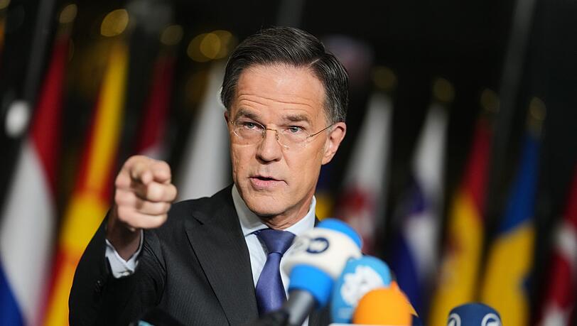 Wirbt um frisches Geld f&uuml;r US-Waffen f&uuml;r die Ukraine: Nato-Generalsekret&auml;r Mark Rutte.