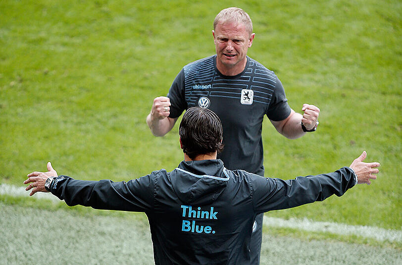 Würden gerne beim TSV 1860 bleiben: Trainer Torsten Fröhling und Sportchef Gerhard Poschner.