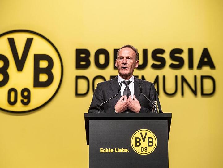 BVB-Geschäftsführer Hans Joachim Watzke spricht in Dortmund zu den Aktionären.