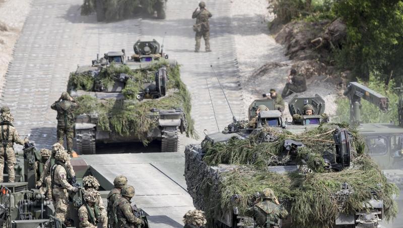 Nato-Truppen bei einem Manöver Litauen. Nato-Truppen bei einem Manöver Litauen.
