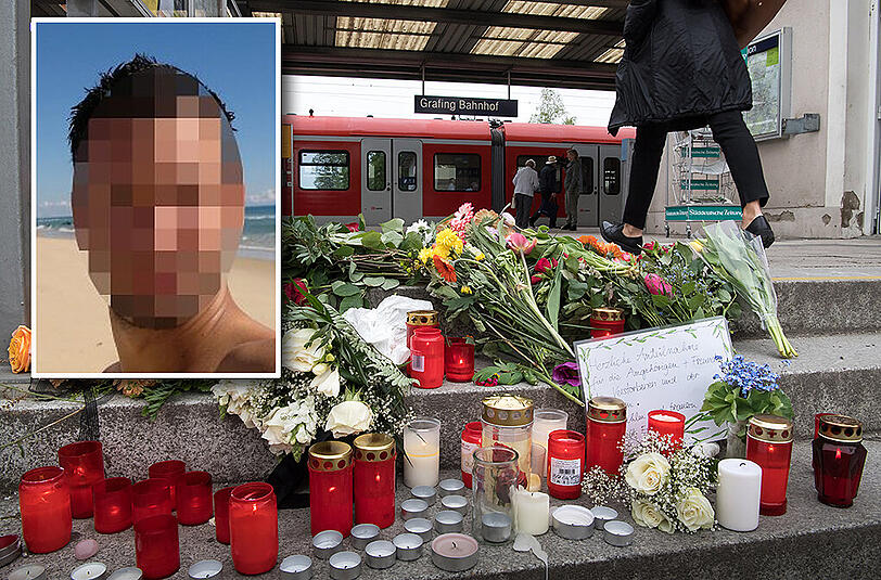 Paul H. erstach am Dienstagmorgen am Grafinger Bahnhof einen 56-jährigen Mann - drei weitere verletzte er teils lebensgefährlich.