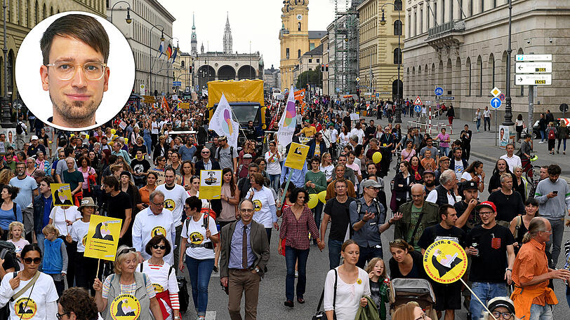 Das Thema "Bezahlbares Wohnen" treibt die Münchner weiter um - im September 2018 gingen tausende auf die Straßen.