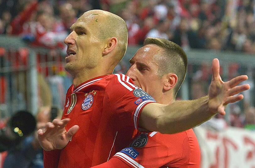 Das Traumduo der Bayern: Arjen Robben und Franck Ribéry bereiten auf dem Flügel so manchen Abwehrreihen Sorgen.