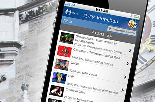 In der C-TY München App finden Sie Veranstaltungshinweise...