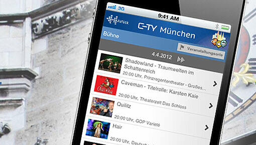In der C-TY München App finden Sie Veranstaltungshinweise... In der C-TY München App finden Sie Veranstaltungshinweise...