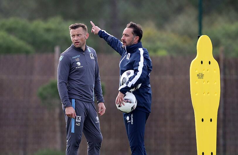 Schuften, stemmen, springen bis zu Erschöpfung. Die schweißtreibenden Trainingsbilder vom Dienstag zum Durchklicken.