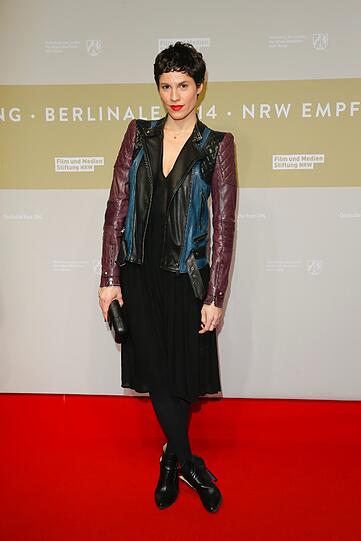 Jasmin Gerat beim Empfang der Filmstiftung NRW im Rahmen der 64. Berlinale.