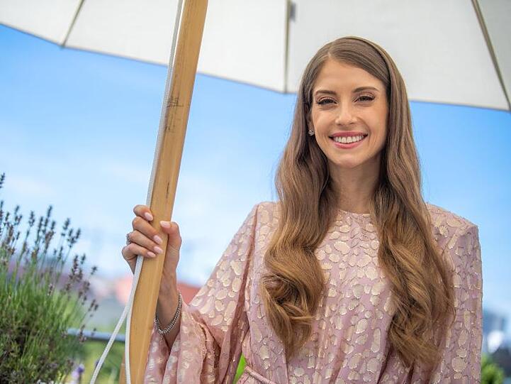 Cathy Hummels, Influencerin und Moderatorin. Foto: Lino Mirgeler/dpa/Archivbild