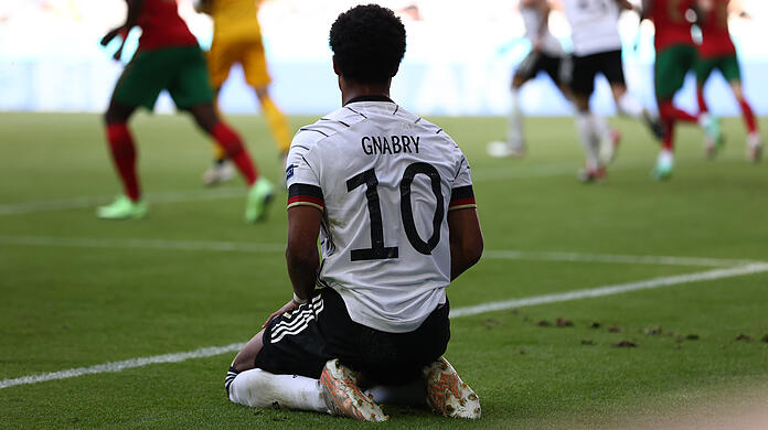 Serge Gnabry ist bei dieser EM bislang ohne eigenen Treffer.