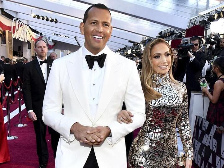 Alex Rodriguez und Jennifer Lopez bei der Oscar-Verleihung. Jetzt hat sich das Paar verlobt.