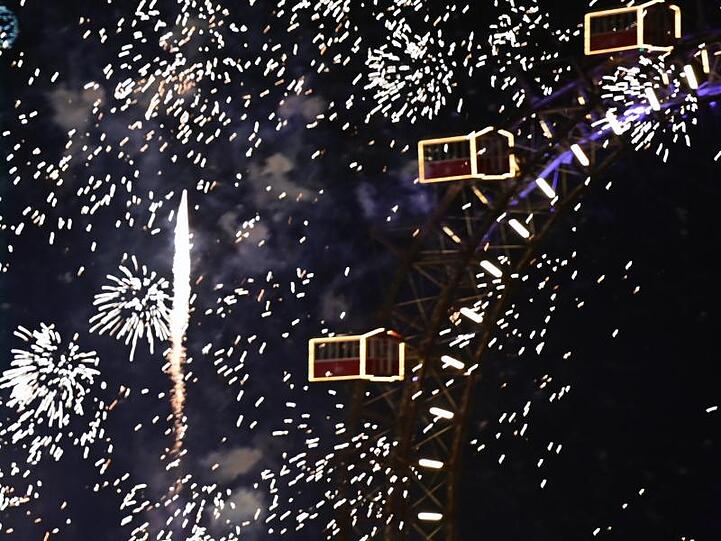 Feuerwerk in Wien.