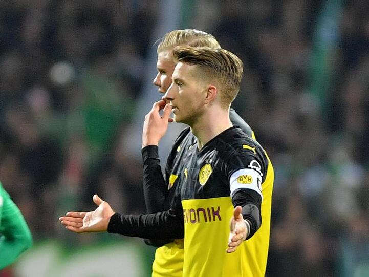 Muss wegen einer Muskelverletzung pausieren: Marco Reus (vorn).