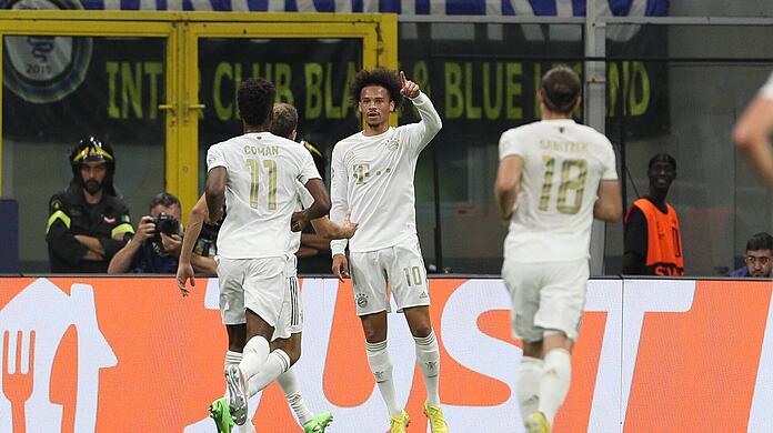 Leroy Sané brachte die Bayern in Mailand nach einer Weltklasse-Aktion in Führung.