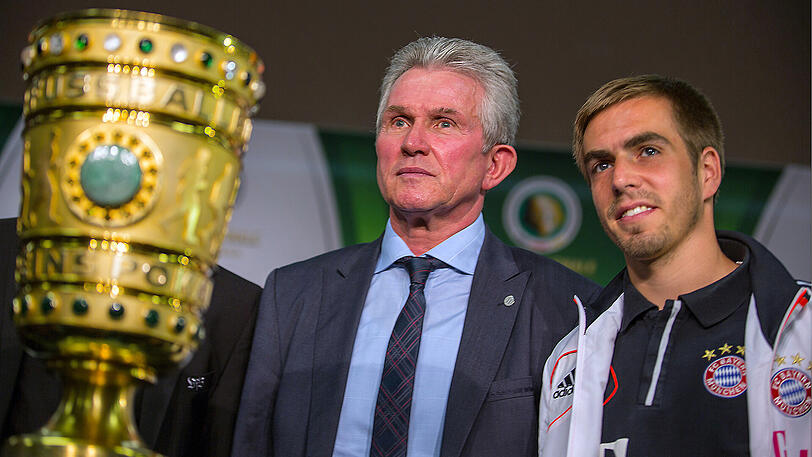 Jupp Heynckes (l.) und Philipp Lahm holten 2013 gemeinsam das Triple.