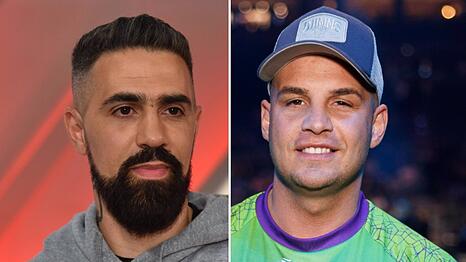 Bushido und Pietro Lombardi (re.) sind offenbar bez&uuml;glich "DSDS" aktuell unterschiedlicher Meinung.