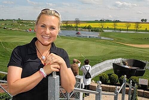Lakalmatadorin bei den Ladies Open in Gut Häsern: Martina Eberl aus München.