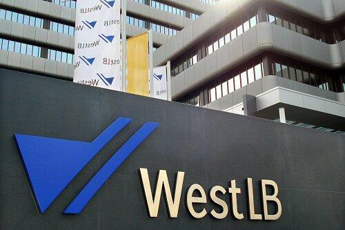 Die Zentrale der WestLB in Düsseldorf