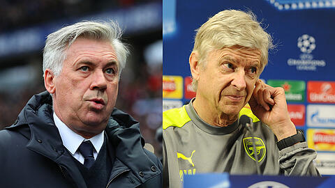 Stehen sich morgen in der Champions League gegenüber: Carlo Ancelotti und Arsene Wenger.