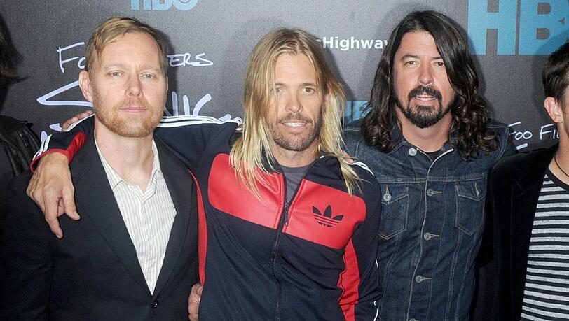 Taylor Hawkins (Mitte) wurde am Freitag tot aufgefunden.