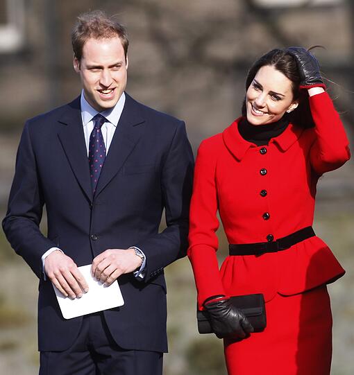 Prinz William und Kate Middleton besuchen die Universität St Andrews zum 600. Jahrestag. Hier sind sich die beiden zum ersten Mal begegnet.