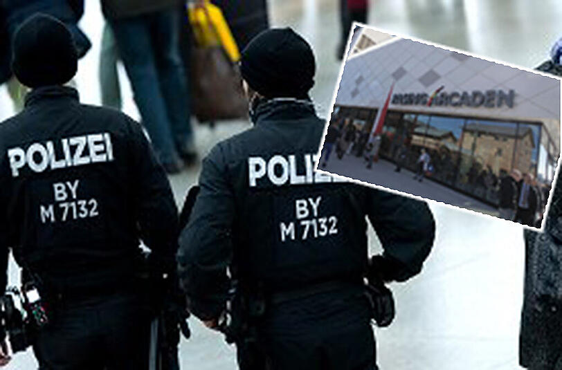 Die Polizei hat die Pasinger Arcaden komplett geräumt. (Symbolbild)
