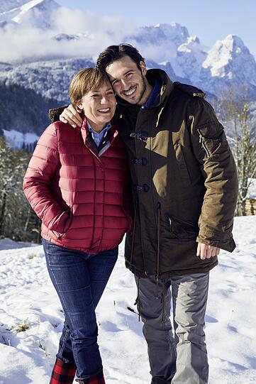 Ski-Ikonen unter sich: Rosi und Sohn Felix Neureuther.