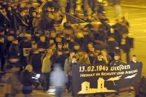Neonazi-Demonstration in Dresden