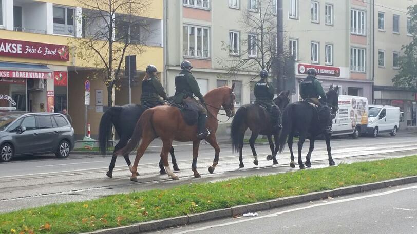 Impressionen vor dem Münchner Derby.