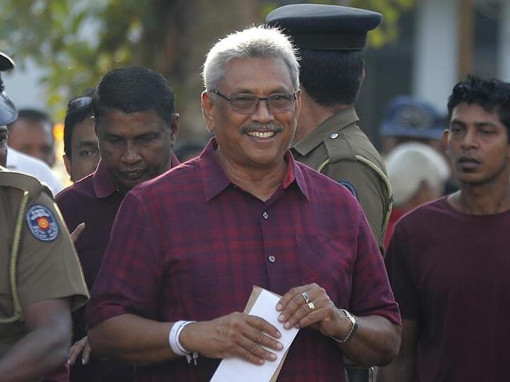Der frühere Verteidigungsminister Gotabhaya Rajapaksa wird neuer Präsident von Sri Lanka.