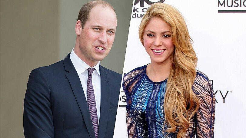 Prinz William und Shakira verstehen sich bestens.