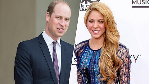 Prinz William und Shakira verstehen sich bestens.