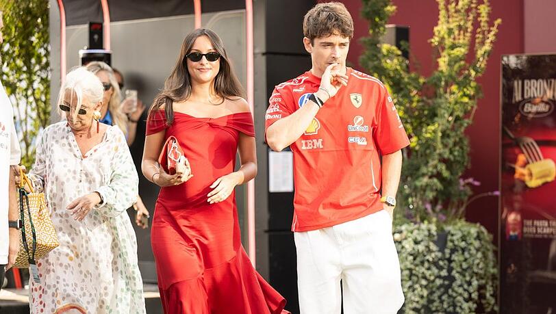 Charles und Alexandra Leclerc beim Großen Preis von Italien 2026. Charles und Alexandra Leclerc beim Großen Preis von Italien 2026.