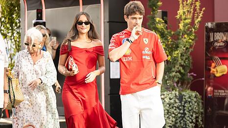 Charles und Alexandra Leclerc beim Gro&szlig;en Preis von Italien 2026.
