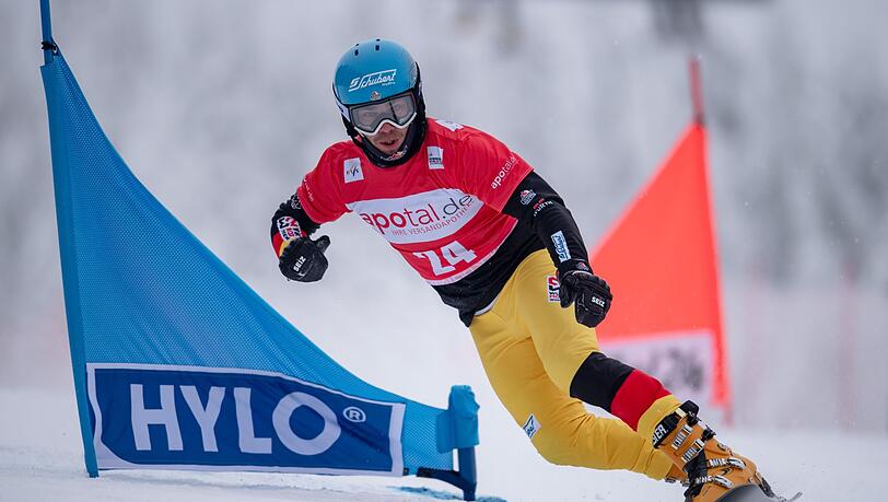 Stefan Baumeister in Aktion beim Parallel-Slalom.