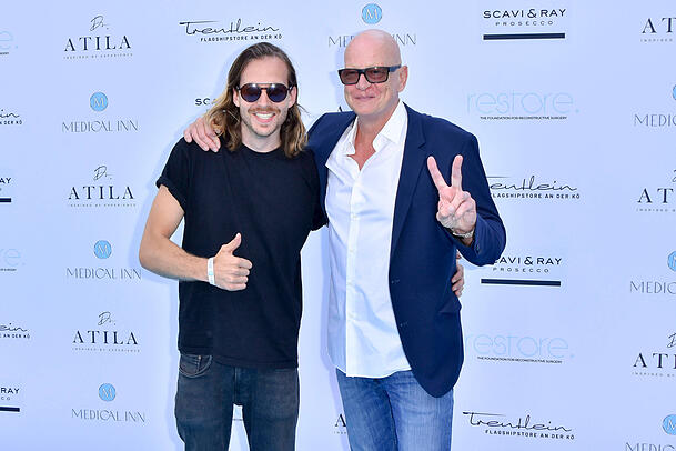 Vater-Sohn-Gespann: Mike und Michael Naseband.