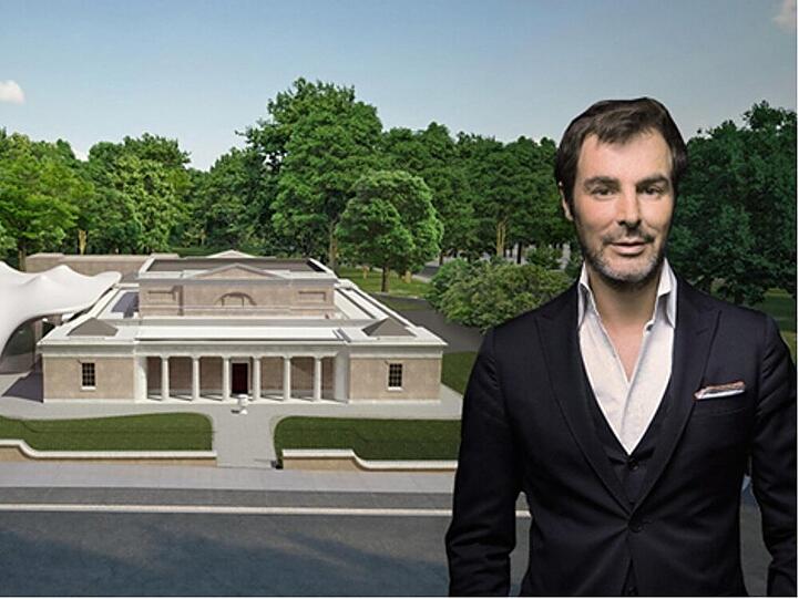 Klaus Peter Kofler vor der Serpentine Sackler Gallery