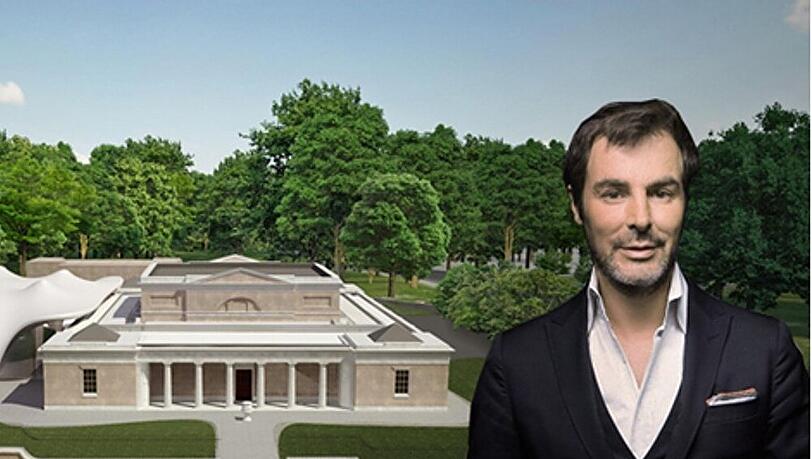 Klaus Peter Kofler vor der Serpentine Sackler Gallery Klaus Peter Kofler vor der Serpentine Sackler Gallery
