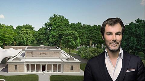 Klaus Peter Kofler vor der Serpentine Sackler Gallery
