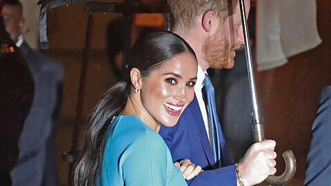 Meghan Markle an der Seite von Prinz Harry.