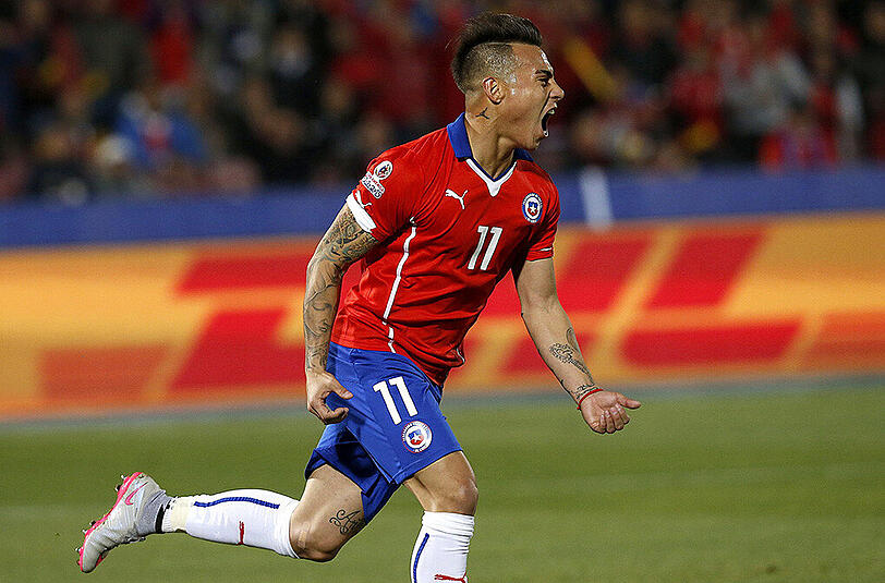 Eduardo Vargas sorgte mit seinen beiden Toren für den Finaleinzug Chiles bei der Copa-América.